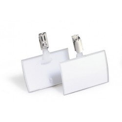 DURABLE 8216 19 CLICK FOLD MIT CLIP (54 X 90 MM), CLEAR